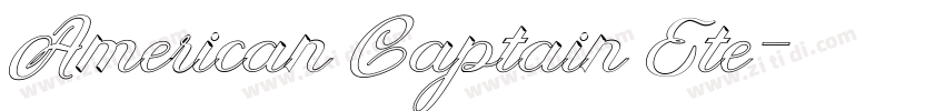 American Captain Ete字体转换